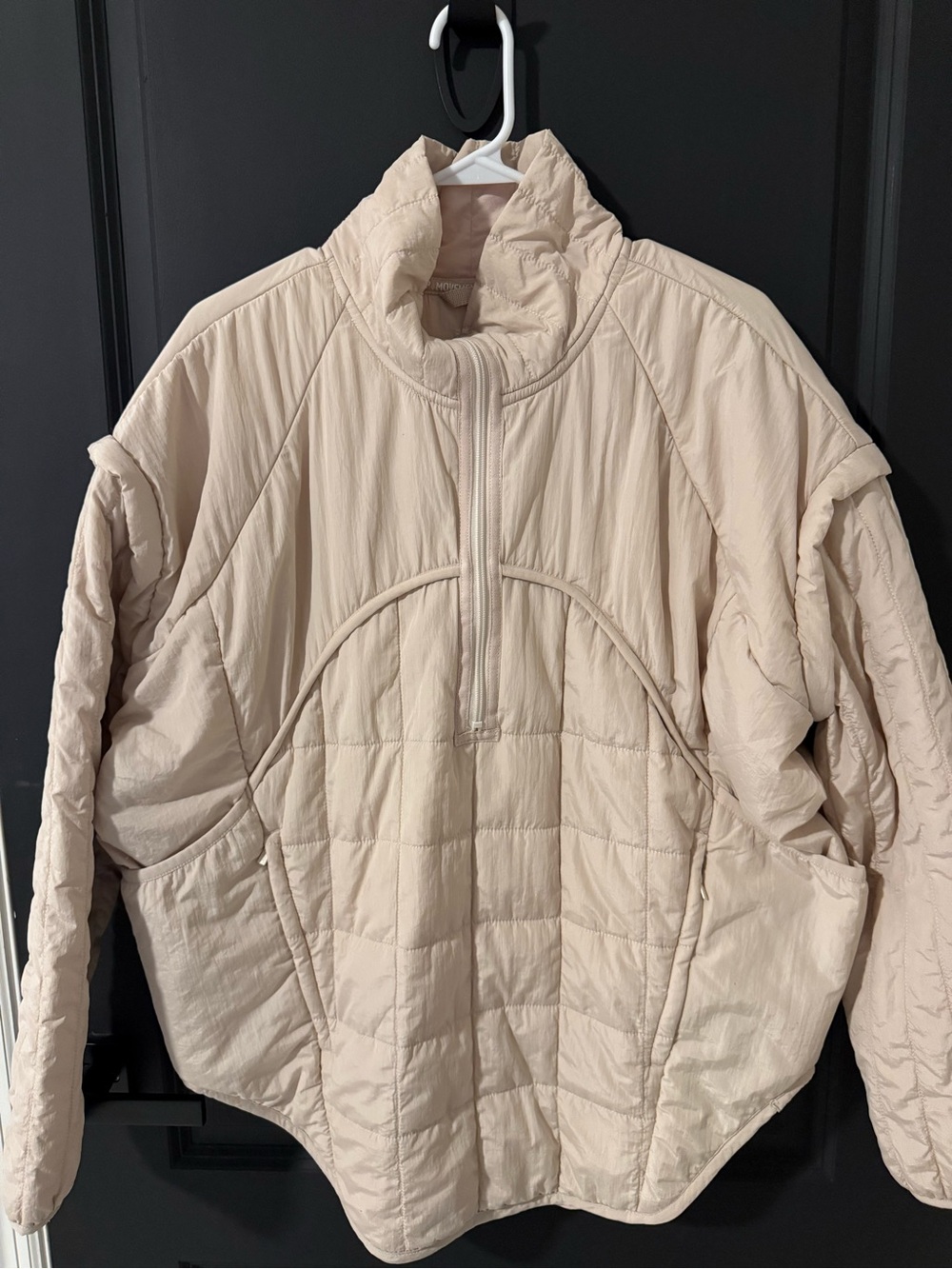 FP Movement by Free People Nude Beige Quilted Pullover Puffer
